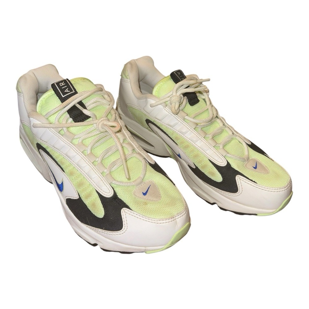 Nike Air Max Triax 96 Volt Size 12M 13.5W CT1104-700 Neon Green Royal Blue Suede - Picture 3 of 9